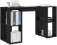 Biurko vidaXL Czarne 130 cm x 50.5 cm 3
