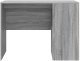 Biurko vidaXL Szare 102 cm x 50 cm 4