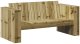 vidaXL Sofa ogrodowa  dwuosobowa 134x60x62 cm Impregnowane drewno sosnowe 2