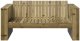 vidaXL Sofa ogrodowa  dwuosobowa 134x60x62 cm Impregnowane drewno sosnowe 3