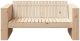 vidaXL Sofa ogrodowa 2-osobowa 134x60x62 cm z litego drewna sosnowego 3