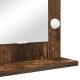 vidaXL Lustro toaletowe  Wędzony dąb Drewno, Szkło 60 x 45 x 18 cm Lustro 7
