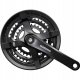 Shimano FC-TY501 crankset, 175 mm 48/38/28T, 6-8v, with chain guard 1