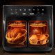 Duża frytkownica beztłuszczowa Air fryer Berdsen BD-657 czarna 10
