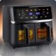 Duża frytkownica beztłuszczowa Air fryer Berdsen BD-657 czarna 2