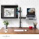 Nedis Duo monitor arm at laptop level 1