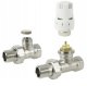 Radiator connection kit INVENA, straight 2