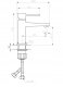 Washbasin faucet INVENA GLAMOR, copper color, low 3