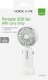 Nordic Home portable fan with carrying strap, USB-C rechargeable 3