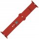 Fixed silicone smartwatch strap, Apple Watch 42 / 44 / 45 mm, red 1