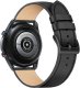 Fixed smartwatch leather strap, 22 mm, black 5