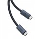Baseus kabel Flash 2 USB4 Full-Featured Charging Cable USB-C to USB-C 240W 5.9ft Cluster czarny 13
