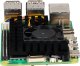 Raspberry Pi cooling pad with fan, Raspberry Pi 5 B, black 1