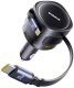 Ładowarka samochodowa Baseus Enjoyment Max z kablami USB-C+USB-C i portami USB-A+USB-C 90W Czarny 1