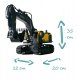B5C1 R/C KOPARKA ZDALNIE STEROWANA BLACK  DIGGER 1