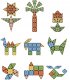 BK2 KLOCKI MAGNETYCZNE DIAMENTOWE         DINOZAURY 90 EL 6