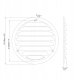 Europlast GRILLE METAL D100, WHITE 1
