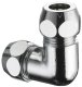 Benkiser CHROME PLATED ELBOW 3/8X3/8 WITH INNER 1