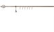 SINGLE CURT RAIL SET. ANTIC B D19 240 CM 1