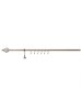 SINGLE CURT RAIL SET. ANTIC B D19 240 CM 1