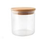 Domoletti JAR STORAGE ROUND GLAS W BAMBO LID 1.3L 1