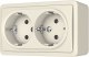 SURFACE MOUNTED DOUBLE SOCKET WITH EARTH 1