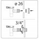 RAINWATER TANK TAP CANTAP - OLD GOLD 14