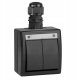 SWITCH 5002-67 2GANG IP65 AQUANT BLACK 2