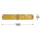 Domax HINGE 8073 160X35X2.5MM ZINC 2