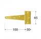 Domax GATE HINGE 8181 100X65X2.0MM ZINC 9