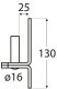 Domax DOOR BRACKET 83062 16MM/25MM BLACK 7