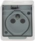 SOCKET HERMES2 WH/GREY IP44 1024-01 1