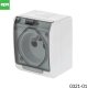 SOCKET HERMES2 WH/GREY IP44 1024-01 3