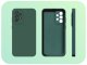 Etui do Samsung Galaxy A13 4G (Osłona Kamery, Zielone, Plecki)   Szkło 9H 3