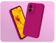 Etui Do Motorola Moto G55 5G (Ciemnoróżowe, Matowe, Silikonowe)   Szkło 9H 1