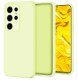 Etui Do Samsung Galaxy S24 Ultra (Jasnozielone, Matowe, Silikonowe)   Szkło 6