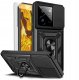 etumi ETUI PANCERNE DO REALME GT 7 PRO CZARNE ARMOR HOLDER RING CASE   SZKŁO 9H 1