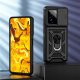 etumi ETUI PANCERNE DO REALME GT 7 PRO CZARNE ARMOR HOLDER RING CASE   SZKŁO 9H 2