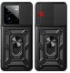 etumi ETUI PANCERNE DO REALME GT 7 PRO CZARNE ARMOR HOLDER RING CASE   SZKŁO 9H 5