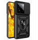 etumi ETUI PANCERNE DO REALME GT 7 PRO CZARNE ARMOR HOLDER RING CASE   SZKŁO 9H 6
