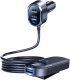 3mk Double Car Charger 135W PD QC PPS USB 2A4C Black/Gray 7