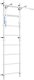 Drabinka gimnastyczna Kometa Next Basic z drążkiem i poręczem | 100 kg 2