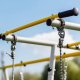 Plac Zabaw Małpka Plus | Zjeżdżalnia Drabinki Huśtawka łańcuchowa | 100 kg 13