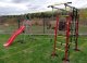 Plac Zabaw Małpka Plus | Zjeżdżalnia Drabinki Huśtawka łańcuchowa | 100 kg 19