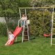 Plac Zabaw Małpka Plus | Zjeżdżalnia Drabinki Huśtawka łańcuchowa | 100 kg 4