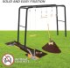 Siłownia Ogrodowa PlayBase MTL Double Swing 2x Huśtawki Drewniane + Drabinki 10
