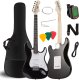 V-TONE EG 39 BK gitara elektryczna 4/4 stratocaster 39" SSS zestaw 1
