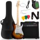 V-TONE EGA 39 SB gitara elektryczna 4/4 stratocaster 39" SSS zestaw 1