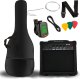 V-TONE EGA 39 SB gitara elektryczna 4/4 stratocaster 39" SSS zestaw 6