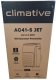 Climative AC41-S JET klimatyzator przenośny 4 1 kW WiFi chłodzenie osuszanie wentylacja do 41 m2 Smart Life uszczelka okienna w zestawie 15